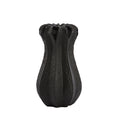 Light living light en living vaas abajo mat zwart 25 cm | 2 stuks
