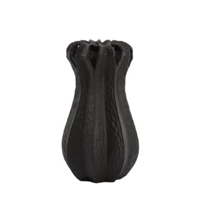 Light living light en living vaas abajo mat zwart 25 cm | 2 stuks