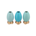Daan kromhout paasdecoratie paasei blauw 9 cm 3 assorti | 12 stuks