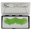 Jofrika cosmetics kunstwimpers veren groen 9,5 cm b-keus ve500 | 50 stuks