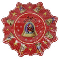 Papieren bord kerstbel 28 cm set van 3 | 50 stuks