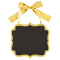 Amscan krijtbord classic goudkleurig glitter 25 cm | 36 stuks