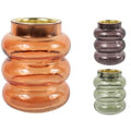 Theelichthouder glas 8,5 cm 3 assorti | 24 stuks