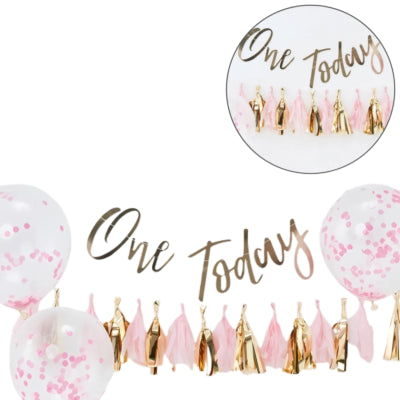Ginger ray taart smash kit baby roze set van 8 | 10 stuks