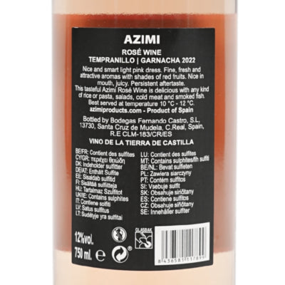 Azimi rosé wijn tempranillo garnacha 750 ml | 6 stuks