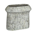 Ptmd bloempot nimma ovaal l cement grijs 40 cm | 2 stuks