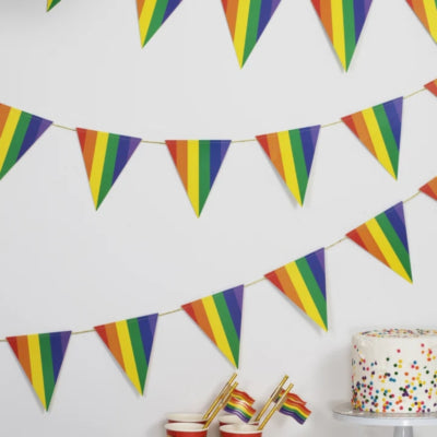 Ginger ray slinger regenboogkleuren 5 m | 10 stuks