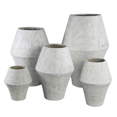 Ptmd bloempot tink s wit 40 cm | 2 stuks