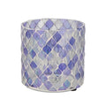 Daan kromhout theelichthouder mosaic m paars 10 cm | 12 stuks