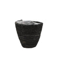 Daan kromhout bloempot seagrass mand zwart 12 cm | 24 stuks
