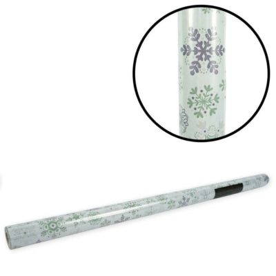 Migros (r) cadeaupapier sneeuwvlokken wit 70 cm x 3 meter | 20 stuks