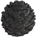 Countryfield beeld dennenappel donato l zwart 18 cm | 8 stuks
