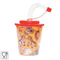 3d beker met rietje en deksel boerderijdieren 250 ml | 24 stuks