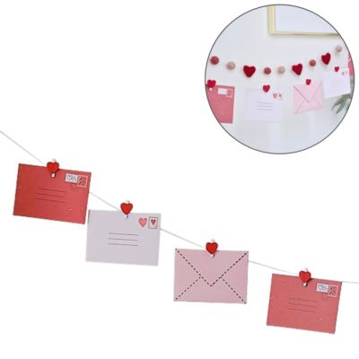 Ginger ray liefdespost slinger met kaarten en enveloppen 1,5 m | 10 stuks