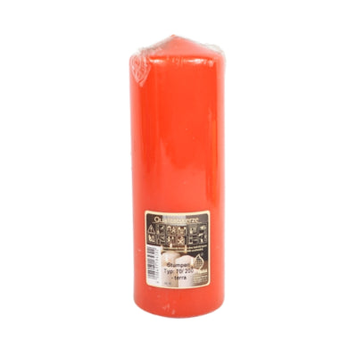 Gala stompkaars oranje 7 x 20 cm | 12 stuks