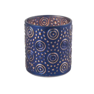 Countryfield theelichthouder hailey s blauw 8 cm | 24 stuks