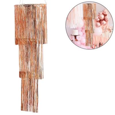 Ginger ray hangdecoratie chandelier rosé goudkleurig 40 cm | 5 stuks