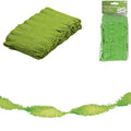Folat twist slinger crêpepapier groen 6 meter | 24 stuks
