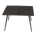 Bijzettafel liquid metal zwart 70 cm | 2 stuks