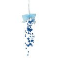 Decoratiestrik blauw 23 cm | 48 stuks