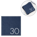 Ginger ray servetten 30 jaar blauw 33 x 33 cm 16 stuks | 20 stuks