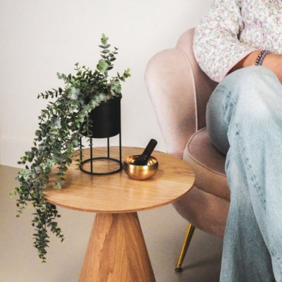 Housevitamin bloempot op standaard metaal groen 19 cm | 12 stuks