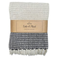 Take a plaid 12 gerecycled katoen zwart 130 x 180 cm | 12 stuks