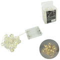 Lichtketting kralen facet led op batterij 1 m | 24 stuks
