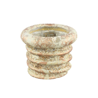 Ptmd bloempot zero swirl crème s 14 cm | 8 stuks