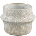Ptmd bloempot ivery keramiek crème 15 cm | 12 stuks