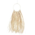 Wanddecoratie raffia button cirkel 70 cm | 24 stuks