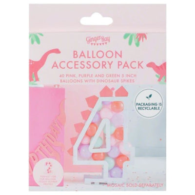 Ginger ray ballonnen set dino 12 cm set van 49 | 20 stuks