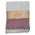 Take a plaid 12 gerecycled katoen rood 130 x 180 cm | 12 stuks