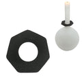 Stjernsund kaarsenring loua zwart mat 5,5 cm | 48 stuks