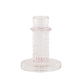Housevitamin kandelaar twist glas roze 10 cm | 24 stuks