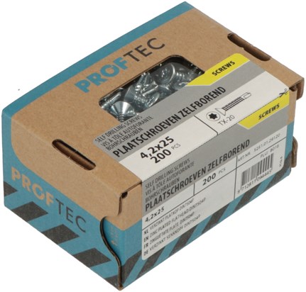 Proftec plaatschr. zelfborend vz pk din7504p torx tx20 4.2x13 | 200 stuks - 5251.01.28520
