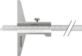 Promat tecwerk diepteschuifmaat | din 862 | 200 mm | recht meetrail 10 x 4,5 mm - 4000851218