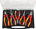 Promat tecwerk set tangen | inhoud 5 delig vde geïsoleerd | verchroomd | in kunststof koffer - 4000810887
