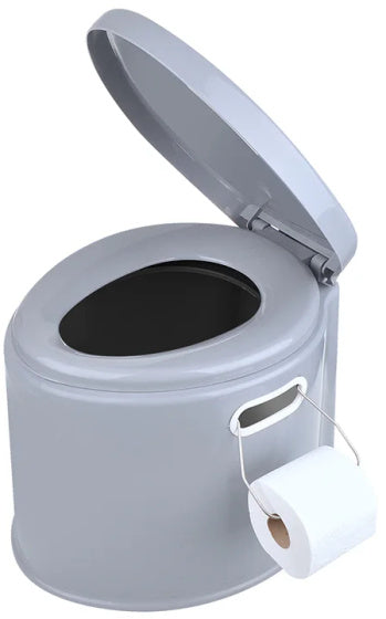 Mobiltoilette 7 Liter Sitzhöhe 37 cm grau