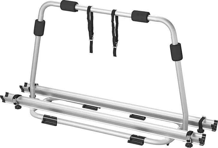 Fahrradträger für Wohnwagendeichsel 2 Fahrräder silber