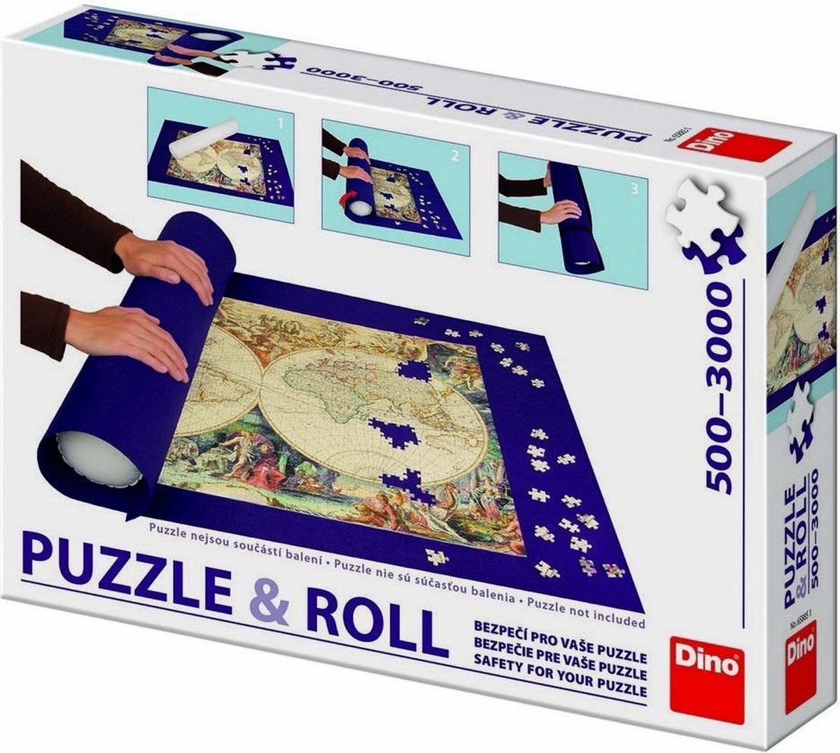 Dinotoys Puzzle Roll – rollbare Puzzlematte für 500 bis 3000 Teile