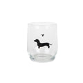 Clayre eef drinkglas teckel 300ml ø 8x9 cm glas