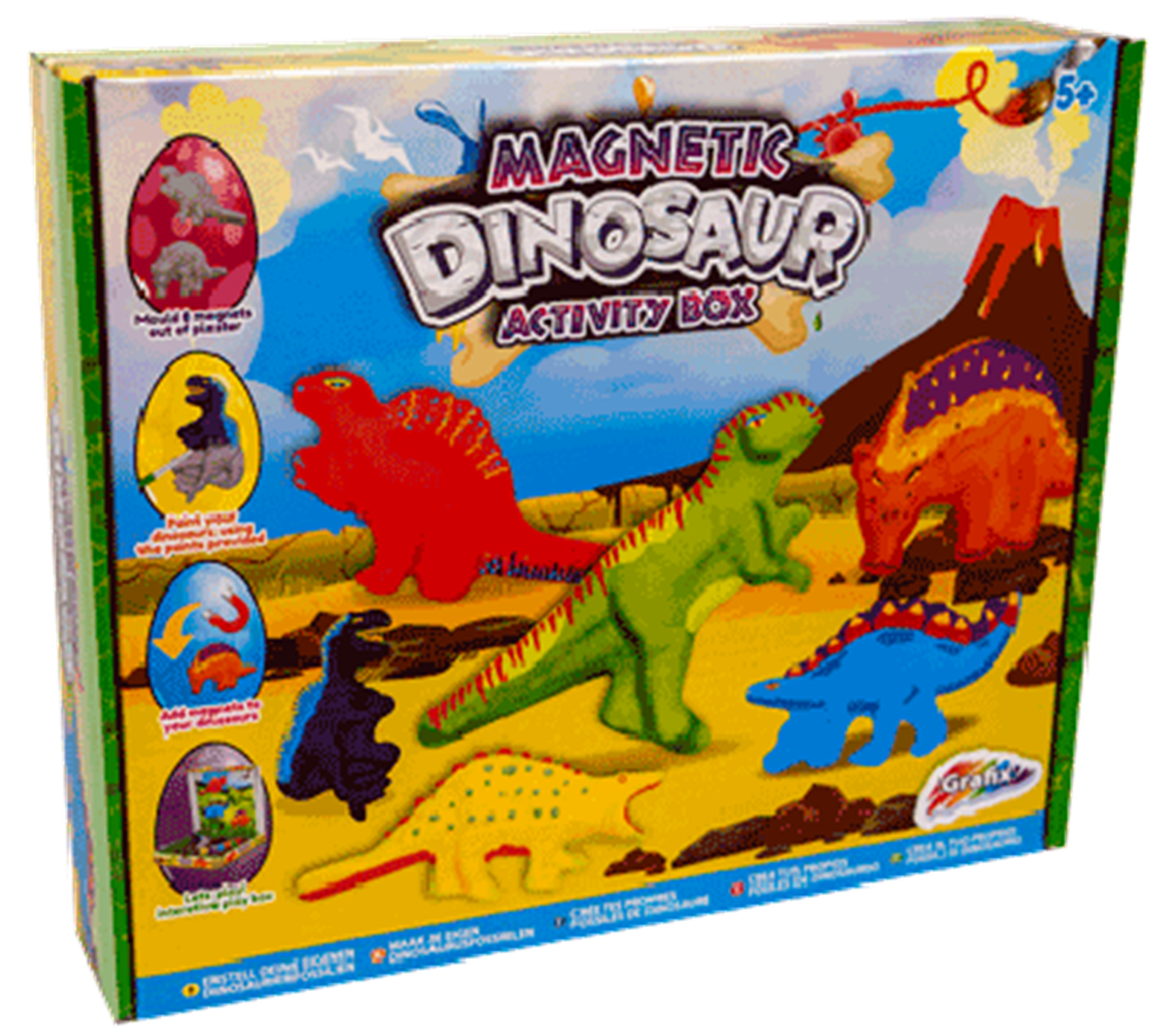 Grafix magnetische dino activity box