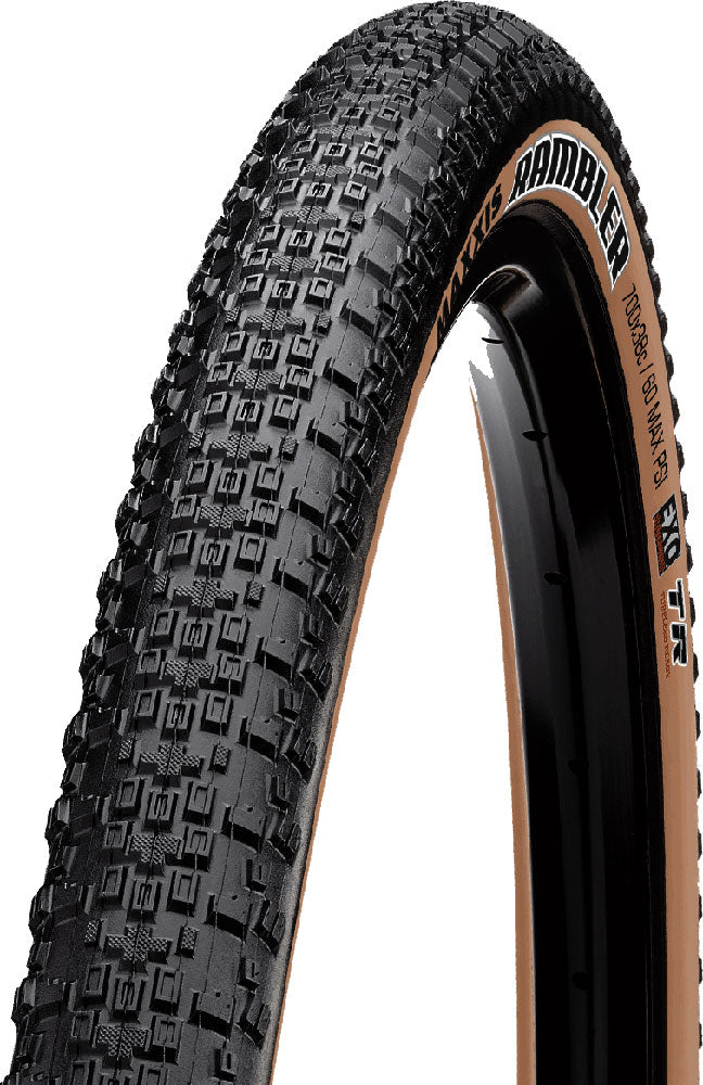 Maxxis rambler tanwall 28 tr exo dual 60 folding tire | 700x40c