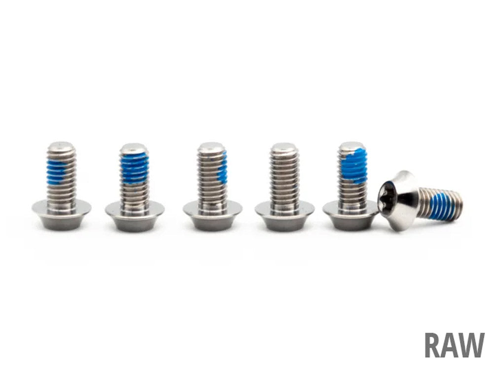 Oak components titanium screws m5x10 for 6-bolt disc rotor (6 pieces)