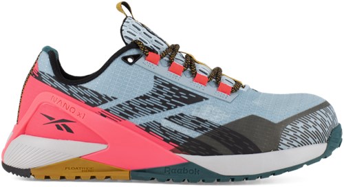 Reebok werkschoen nano ib382 s1ps | blauw roze | maat 36 - 690774734852