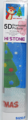 Jonotoys diamond painting - merry christmas rendier en boom - 40x50 cm