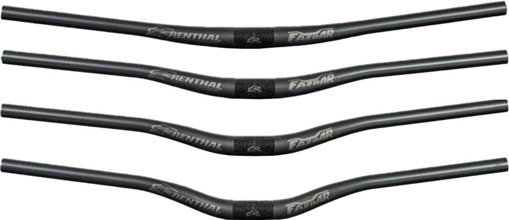 Renthal v3 fatbar lite carbon 35 10 mm riser handlebar