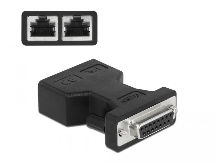 Rj45 naar d-sub adapter