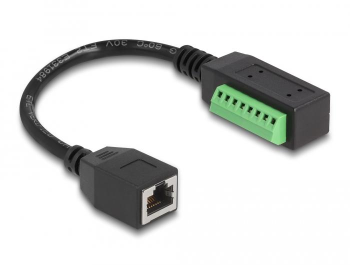Adapter rj45 naar klemmenblok